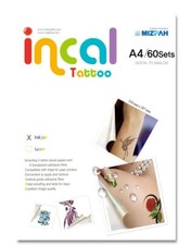[Incal Tattoo]  Temporary Tattoos Decal Paper for Inkjet  Printer - 60sets(A4) picture
