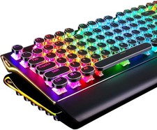 S108 108-Key RGB Mechanical Gaming Keyboard USB Blue Switch Typewriter Black picture