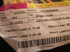 Lot Of 2 Foci 15M Fiber Optic LC/FC T6 picture