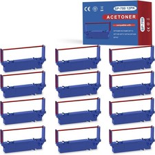 12 Pack SP700 Ribbon for SP700 Printer Ribbon Black and Red SP700 SP-700 RC70... picture