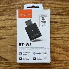 Creative BT-W6 Smart Bluetooth 5.4 Audio Transmitter | aptX Lossless | Auracast picture
