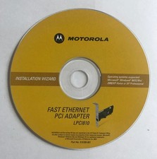 Motorola Fast Ethernet PCI Adapter LPC1810 Driver Installation Disc CD picture