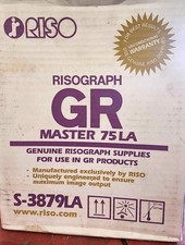 Genuine RisoGraph GR-1700/GR-2750 Master 75 LA Master Rolls S-3879LA Sealed picture