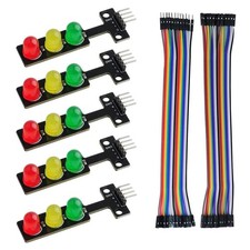 Mini Traffic Light LED Display Module DC5V Red Yellow Green LED Module with F... picture