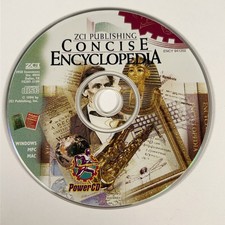 Vintage 90s ZCI Publishing Concise Encyclopedia PowerCD Windows Mac MPC CD-ROM picture