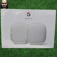 Google Nest WiFi Pro Snow Mesh Router Wi-Fi 6E 2 Pack G6ZUC picture