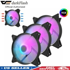 AIGO C6 Quiet PC Air Cooling RGB Fans Computer Case Game PC Cooling Fan 120mm picture