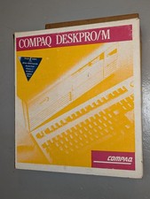 COMPAQ DESKPRO M - EMPTY BOX - ORIGINAL - VINTAGE COMPUTER picture