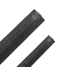 50ft - 1/4 inch & 1/2 inch PET Expandable Braided Cable Sleeving picture