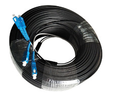 150M Optical Fibre Cable Single Mode G657A Duplex SC UPC Outdoor Ftth Patch Cord picture