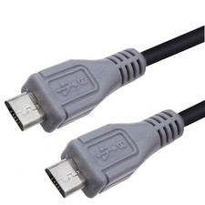 1pc Micro USB Male To Micro USB Male 5 Pin OTG Converter Adapter Data Lead Cable picture