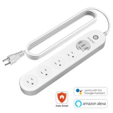XODO WiFi Smart Power Strip 4 Outlet 3 USB Charging Ports Surge Protector, Alexa picture