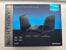 Netgear Nighthawk X8 Tri-Band 8-Stream AX6200 WiFi 6 Router (RAX78-100NAS) picture