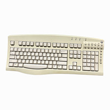 Lite-On SK-2500 Ergonomic PS/2 Wired Beige Multimedia Keyboard QWERTY EN picture
