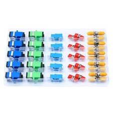 50 PCS Fiber Optic Coupler Kit SC/UPC SC/APC FC LC ST Type Adapter Connection picture