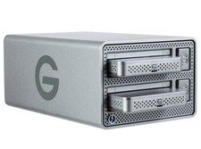 G-Technology G-DOCK EV Thunderbolt Raid Array w/2 - 1 TB USB-3 Drives & Manuals picture