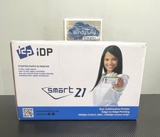 IDP SMART-21S Starter ID Printer Bundle plastic card printer color New Open Box picture