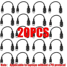 20pcs for HP DELL 100W 7.4mm Power Adapter Converter Cable To USB-C Port US picture