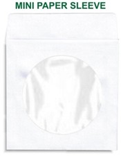 200-Pak 3-INCH MINI 80g PAPER CD SLEEVES with Window & Flap picture
