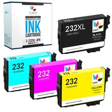 232 and 232 XL CMYi Ink Lot for Epson 232XL Fits XP-4200  XP-4205 WF-2930 WF2950 picture