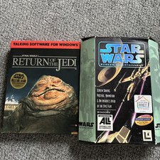 Star Wars Screen Entertainment Big Box PC IBM Floppy Disks & Return Of The Jedi picture