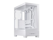 ASUS A31 White ATX Mid-Tower Gaming Case, Dual-sided tempered glass, Frameless D picture