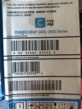Lot Of 5 - Konica Minolta Magicolor 2400/2500 Std. Toner Cartridges - B,2C,Y,M picture