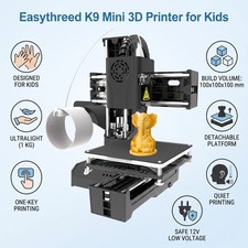 EasyThreed K9 FDM Mini 3D Printer for Kids Beginners One Key Print Silent picture