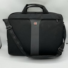 Wenger Swiss Army Laptop Computer Case Shoulder Bag Carry On Briefcase Black 17