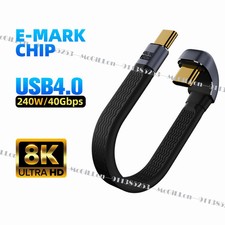 U-Shape USB 4.0 40Gbps Data Cable PD 240W 5A Fast Charging Type C 8K picture