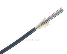 12-Strand Multimode OM3 Armored Burial Fiber Optic Cable 500ft picture