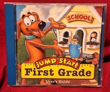 JumpStart First Grade PC Mac CD-ROM 1995  User Guide Knowledge Adventure Vintage picture