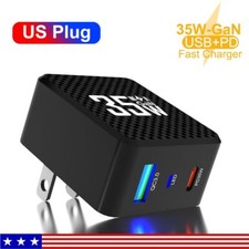 Universal 35W GaN Fast Charger PD USB-C Wall Charger Adapter For iPhone Samsung picture