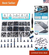 500PCS Laptop Screws Notebook Computer Screws Kit 20 Sizes Blue Nylok Screws ... picture