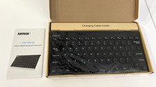 Arteck HB086 Rechargeable Bluetooth Stainless Steel Keyboard iOS Android Windows picture