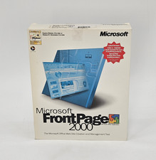 Vintage Microsoft FrontPage 2000 W/ Original Box, Booklets And Software picture