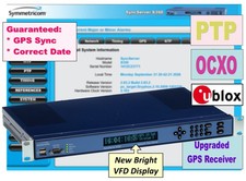 Symmetricom PTP SyncServer S350 UPGRADED GPS OCXO 10MHz NTP Network Time Server picture