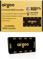 8-Port Magnetic-Mount USB ARGB Controller Support Signalrgb Openrgb picture