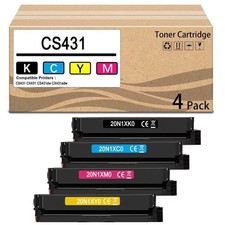 4 Pack CS331 CS431 Toner Cartridge Work for CS331 CS331dw CS431 CS431dw CX331 picture