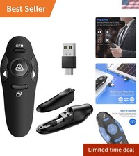 Bright Red Laser Wireless Presenter Remote - 49 Feet Range, USB Connectability picture