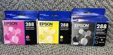 Epson 288 Standard Capacity Toner 2 Pack Black Magenta Yellow Lot Of 3 2026/2027 picture