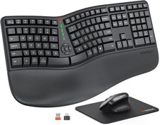 MEETION Ergonomic Keyboard and Mouse Combo, Split Design, Vertical Mouse picture