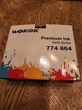 INK REFILL WOKOK PREMIUM BOTTLES 774 664 BLACK BLUE RED YELLOW New Sealed picture