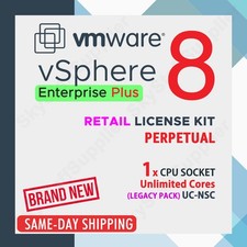  VMware vSphere Enterprise Plus v.8 Perpetual License 1 CPU - UC NSC RETAIL PACK picture