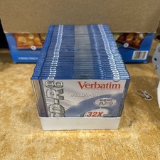 Verbatim Disc 80 minute 700MB DataLifePlus In Cases Blank CD-R 1X-32x lot of 40 picture