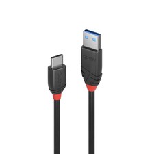 LINDY Black Line USB 3.2 Gen2 USB-C to USB-A Cable 1.5m 36917 Japan Import picture
