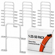 Yaocom 50 Pcs 3 Inch Cable Management D Ring Aluminum Distribution Ring picture