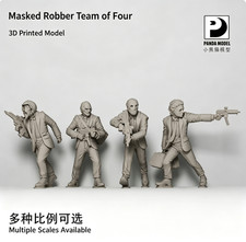 3D Printed 1/72/64/56/35/48 Masked Robber Unpainted Model picture