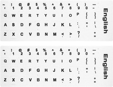 2PCS Pack English Keyboard Stickers English Keyboard Replacement Stickers with W picture