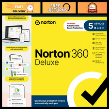 2027 Deluxe Antivirus Software for 5 Devices, Auto-Renew, Key Card Included picture